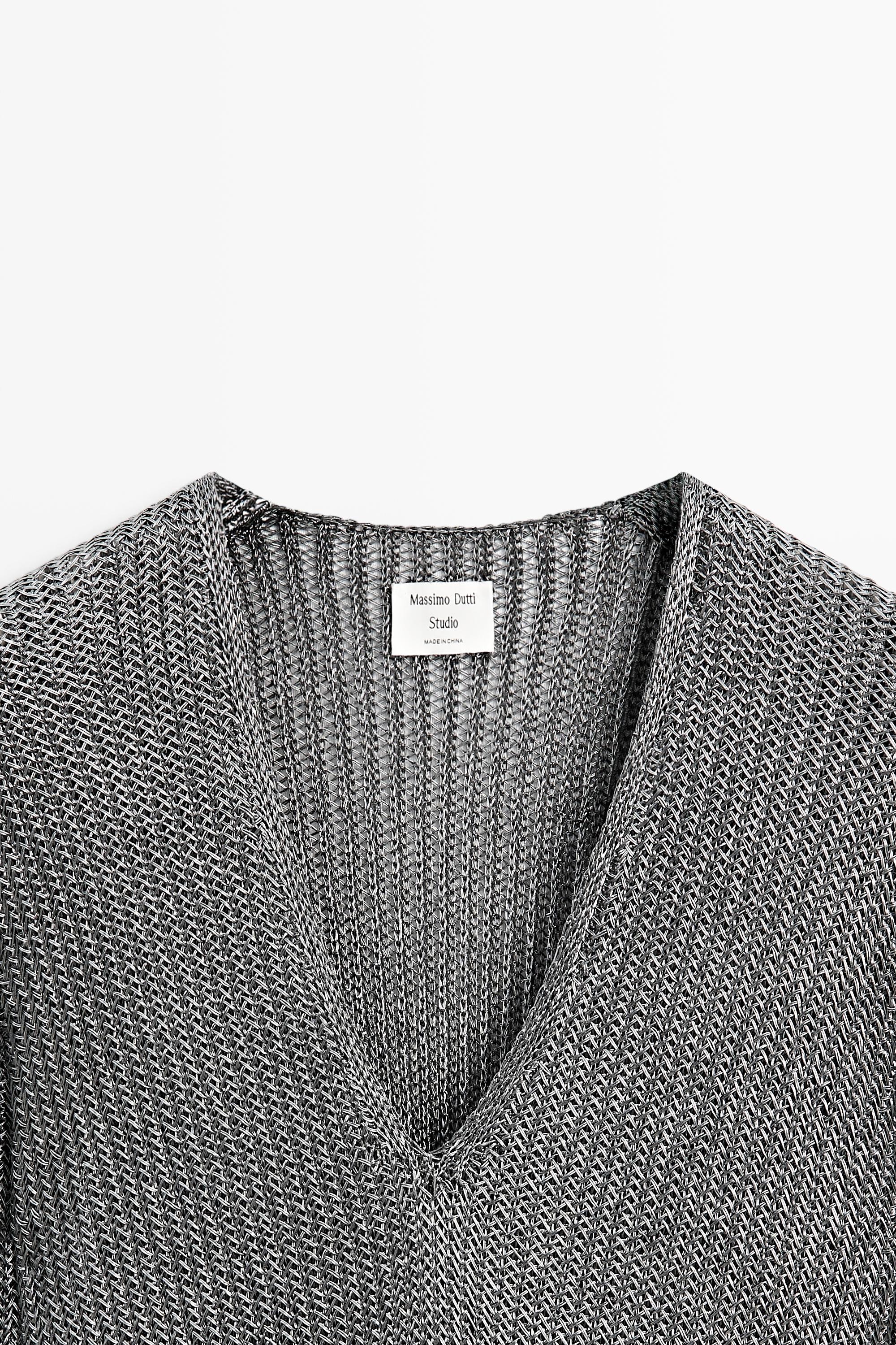 Robe longue en maille métallisée - STUDIO